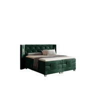 BOXSPRINGBETT Elektrisch Steve - Grün, Holzwerkstoff/Textil (140/200cm) - Fun Möbel