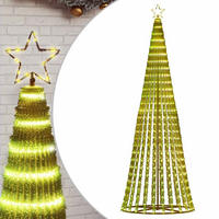 WEIHNACHTSBAUM LED 247 Cm Weiss Metall - Weiß, Metall (247cm) - vidaXL