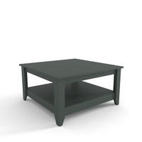 COUCHTISCH Lea Silva - Dunkelgrün, Holzwerkstoff (90/90/46.8cm) - Decorotika