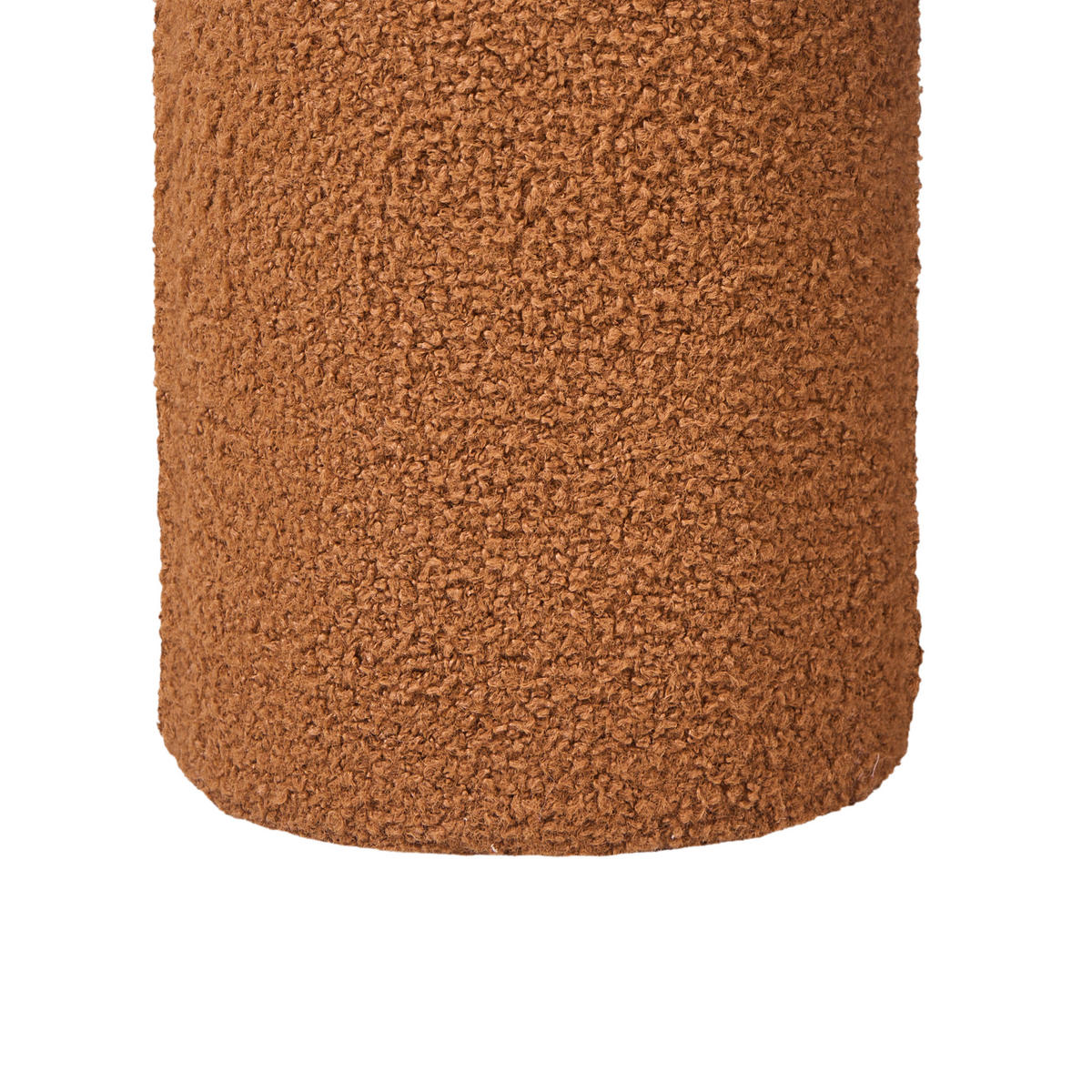 STOLČEK bouclé oranžna Canby - oranžna, tekstil (43/38/43cm) - Beliani