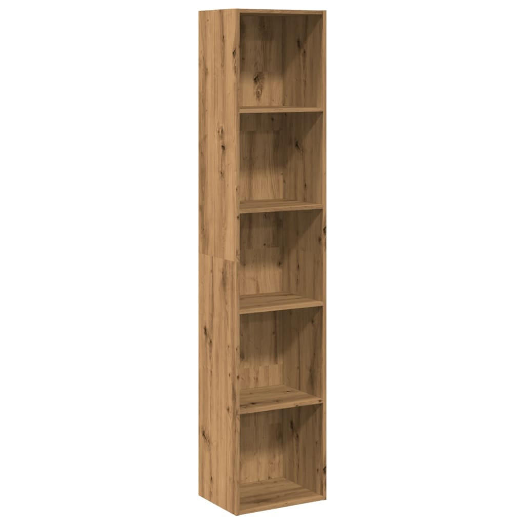 vidaXL Bücherregal Eiche Artisan 40x189x30 cm