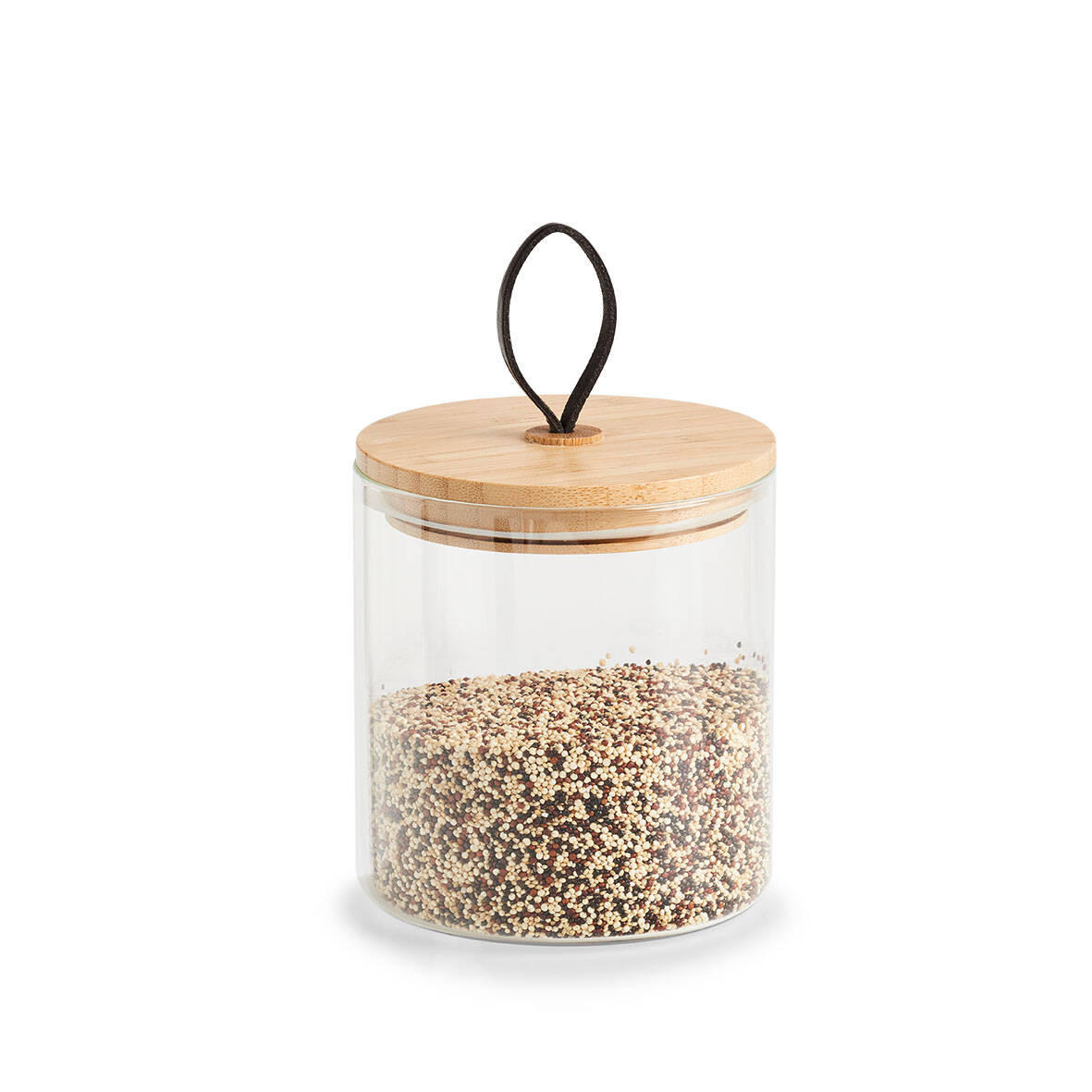 GLASBEHÄLTER 880 ml - Transparent, Glas (11.2/12.8/11.2cm)