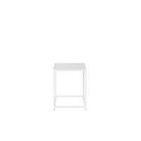 BEISTELLTISCH Staal Weiß 38x37x46 - Weiß, Metall (37/38/46cm) - FURNLUX
