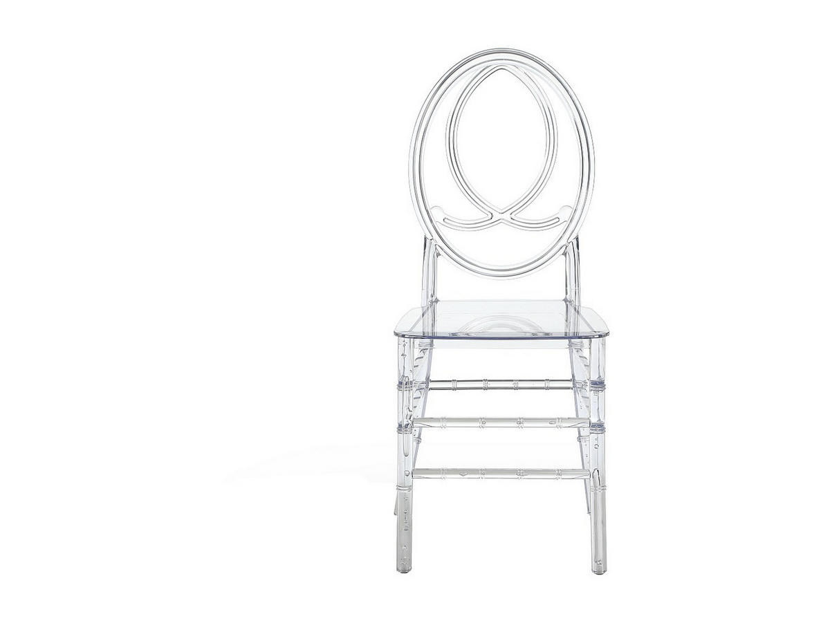 STUHL 2er-Set - Vollpolycarbonat - Kristall - AMALINE - Transparent, Kunststoff (38.5/91.5/53cm) - Vente-Unique