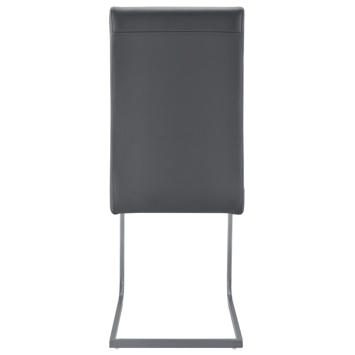 SCHWINGSTUHL Vegas grau Kunstleder (4er Set) - Grau, Textil (41/101/52cm) - Juskys