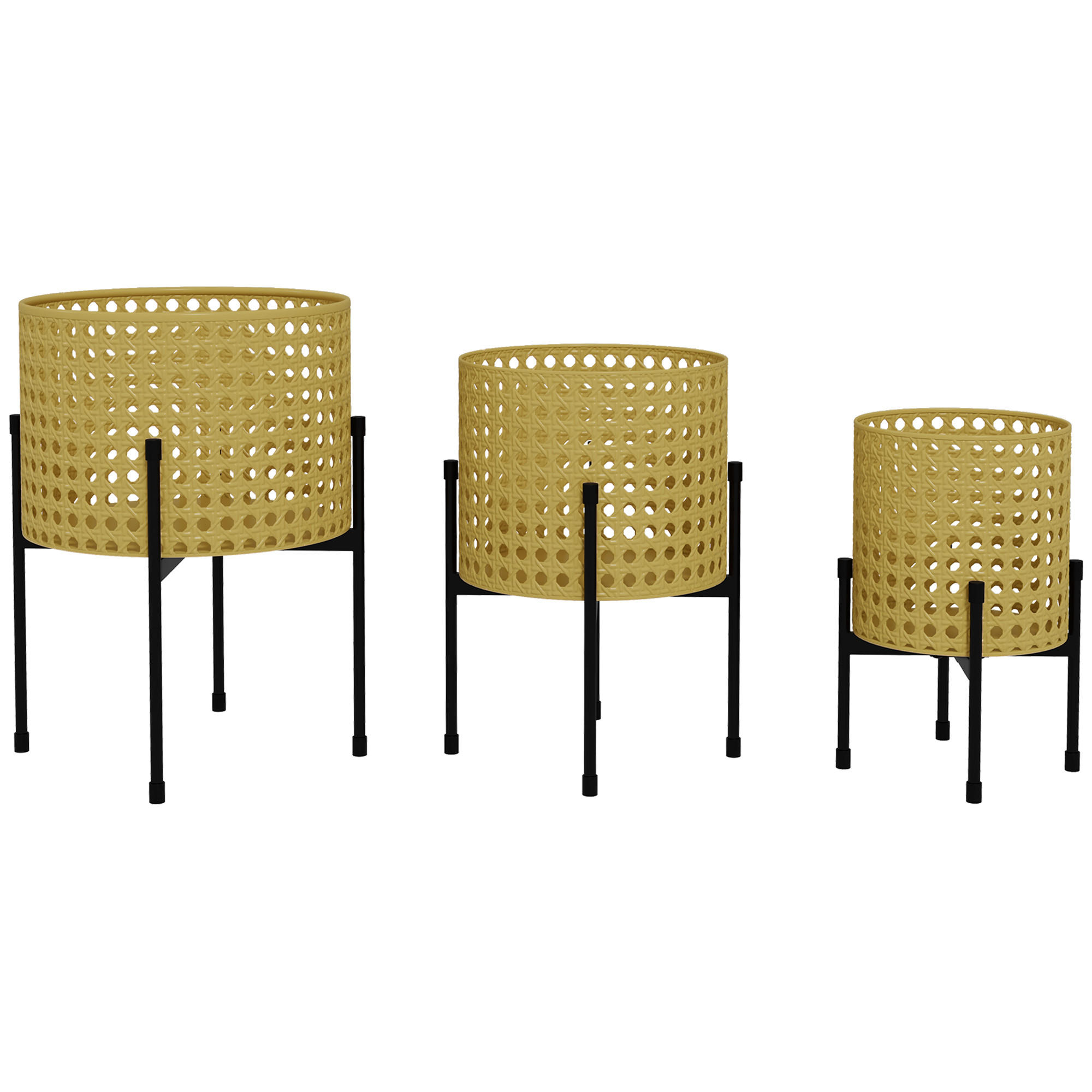 PFLANZENSTÄNDER , Stahl, Gold - Goldfarben, Metall (40cm) - Outsunny