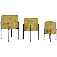 PFLANZENSTÄNDER , Stahl, Gold - Goldfarben, Metall (40cm) - Outsunny