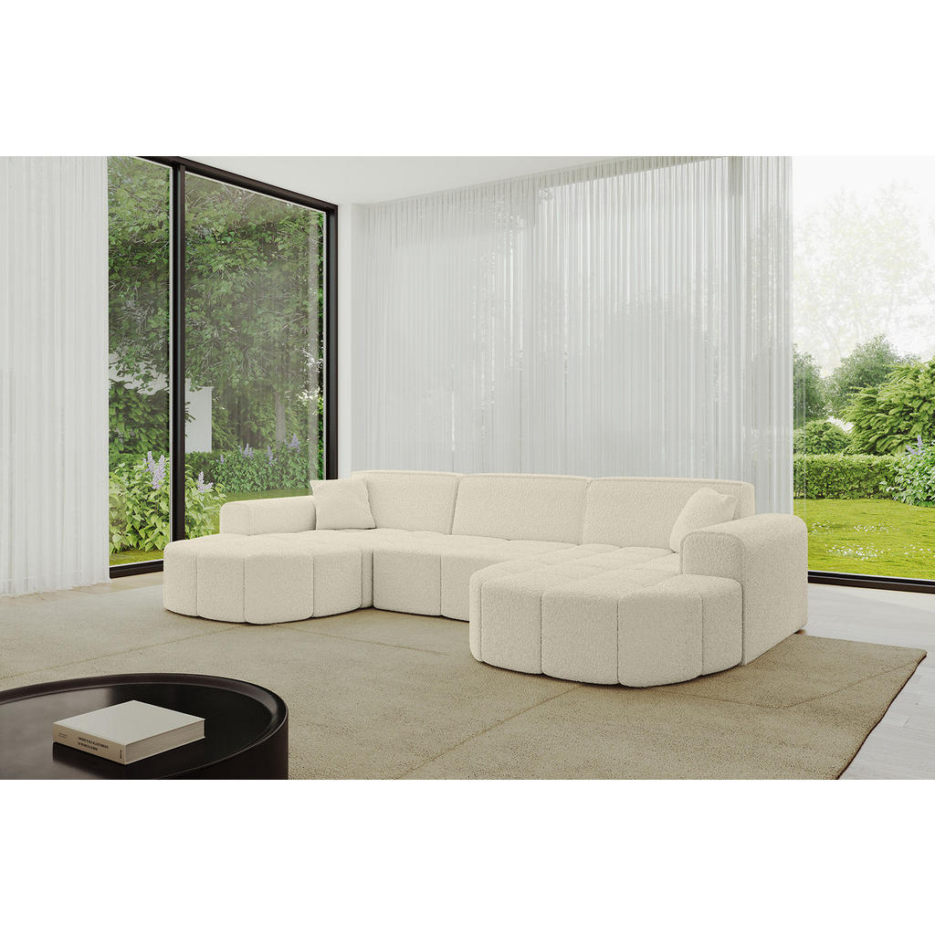 Thumbnail - Altdecor Wohnlandschaft, Beige, Textil, 3-Sitzer, U-Form, 315x79x173 cm, Wohnzimmer, Sofas & Couches, Wohnlandschaften, ...