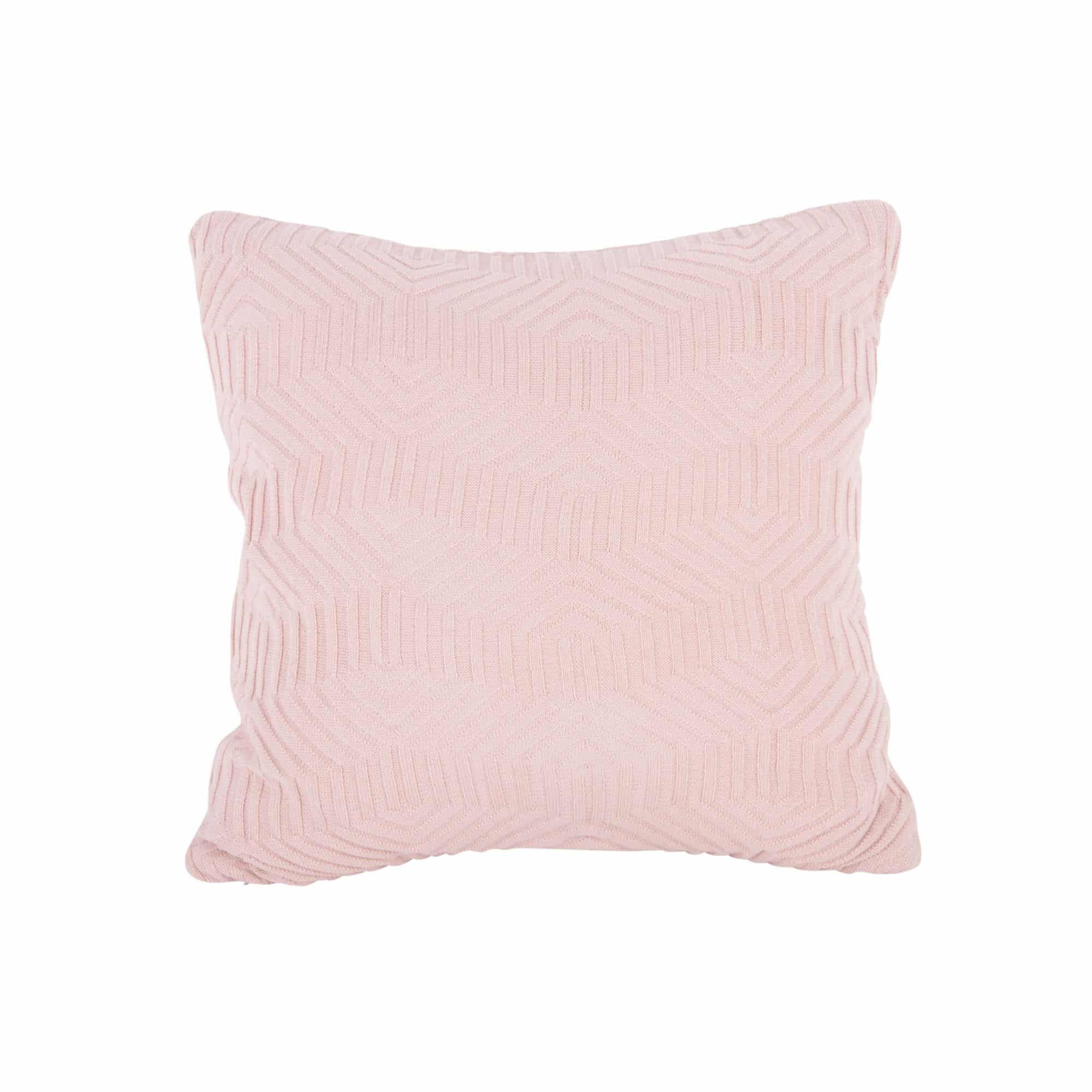 KISSEN Honeycomb Rosa 45/45/15 cm - Pink, Textil (45/45cm) - Present Time