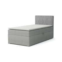 BOXBETT DON 90/200 Hellgrau H3 Öffnung rechts - Hellgrau, Holz/Holzwerkstoff (90/200cm) - Deine Möbel 24