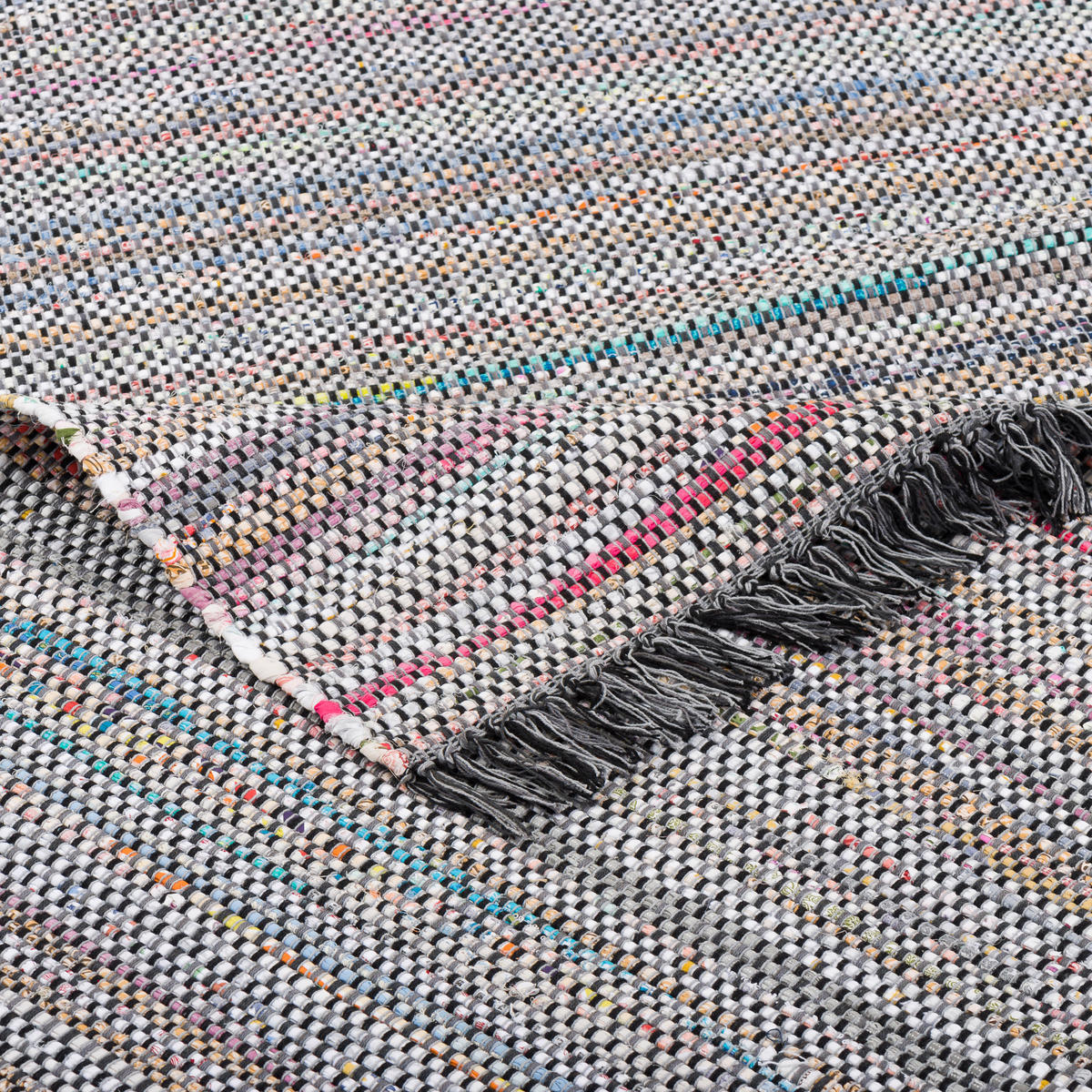 BAUMWOLLE NATUR TEPPICH CAYENNE - Grau, Textil (120/180cm) - Pergamon