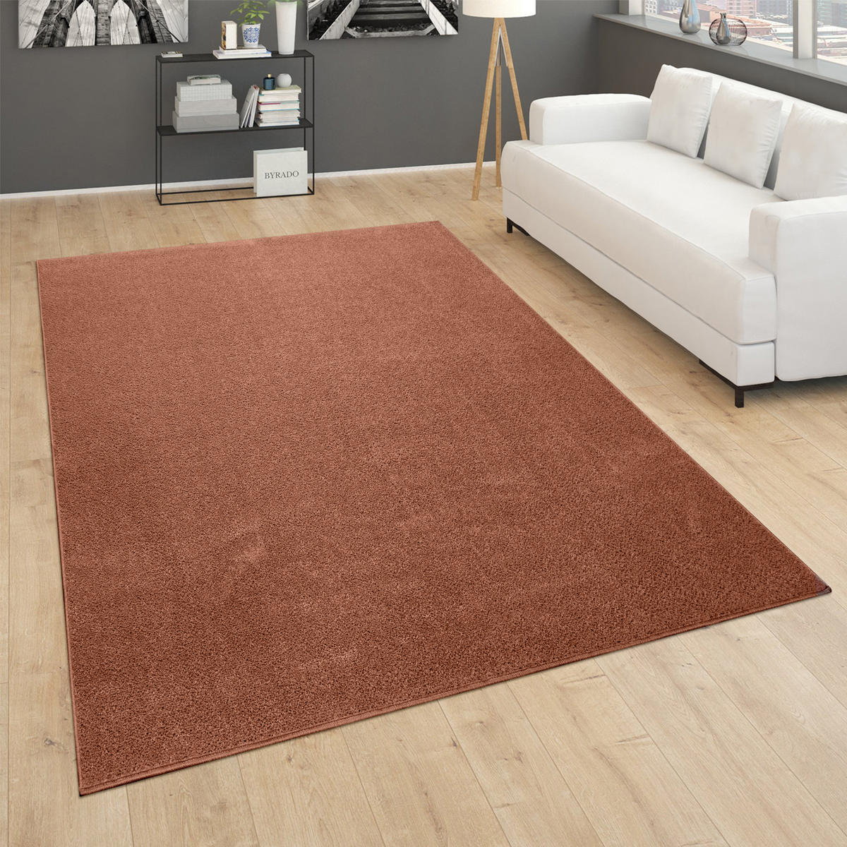 KURZFLORTEPPICH 140/200 cm Porto 890 - Kupferfarben, Textil (140/200cm) - Paco Home