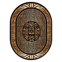 TEPPICH ATLAS oval braun ornament 180/250 cm - Braun, Textil (180/250cm) - Tapiso