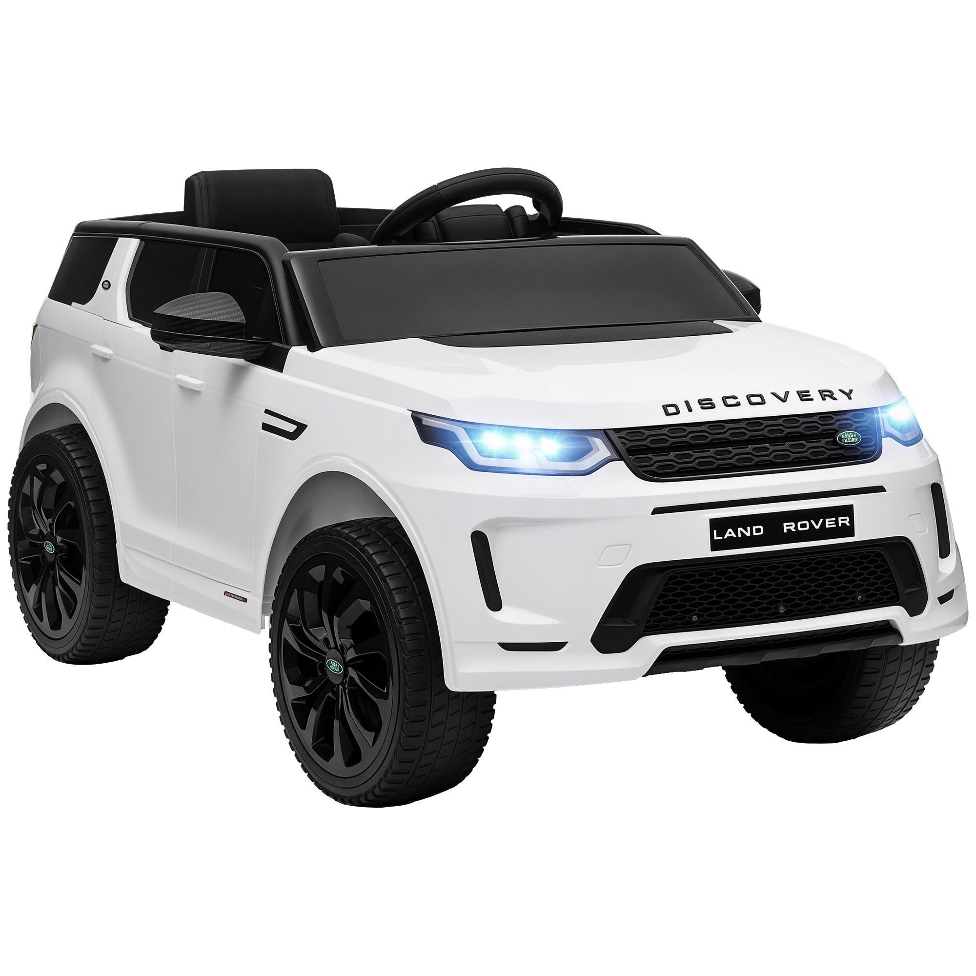 KINDER-ELEKTROAUTO DE-06140 Land Rover lizenziert mit Fernbedienung und LED Weiß - Weiß, Kunststoff/Metall (106/65.5/51cm) - ComfortXL