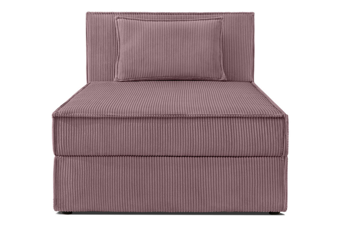 BOXSPRINGBETT ROTI Einzelbett, hellviolett - Violett/Schwarz, Holz/Holzwerkstoff (100/200cm) - KONSIMO®