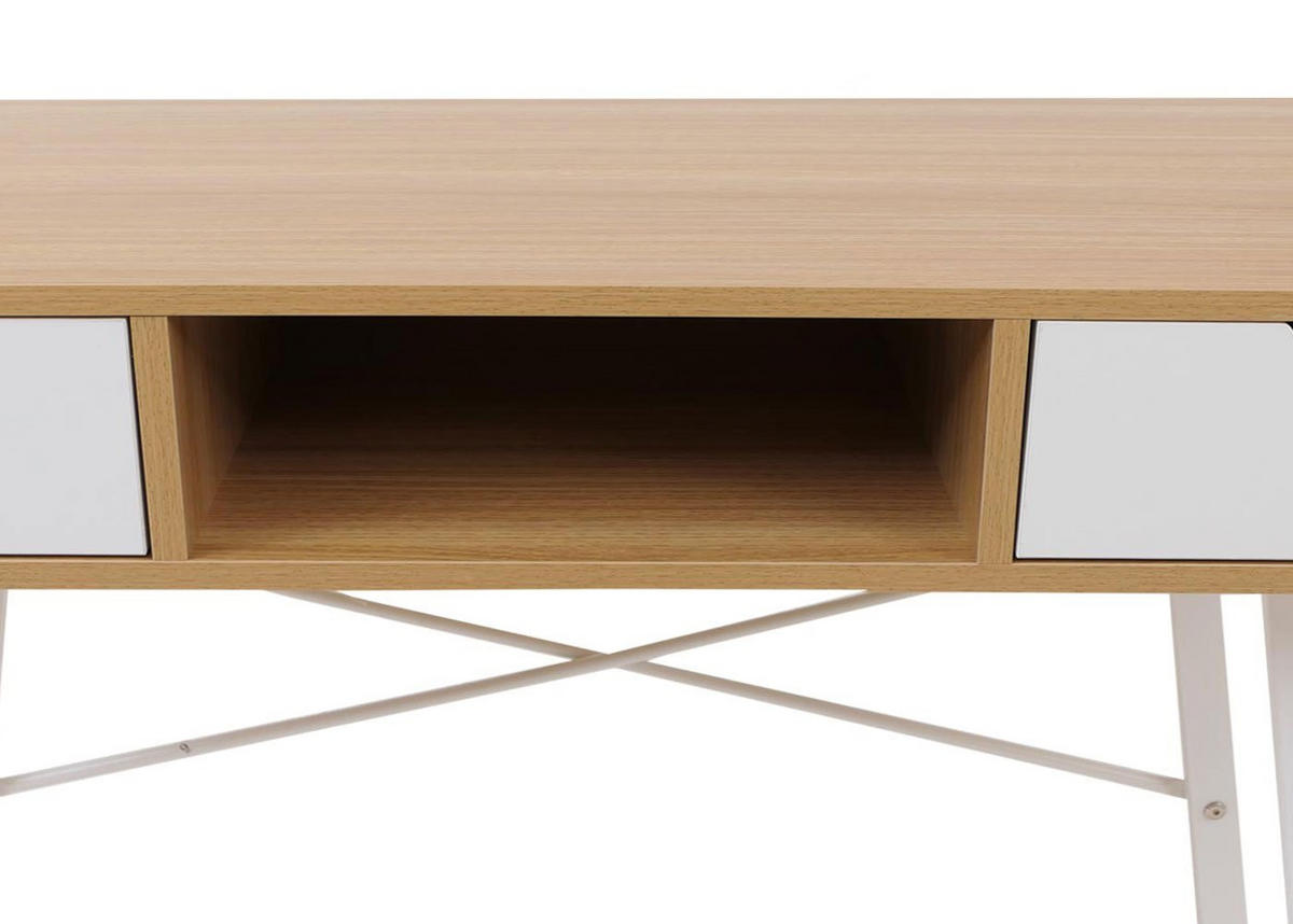 SCHREIBTISCH rechteckig Buche Dekor - Buchefarben, Holz (60/120/76cm) - MCW