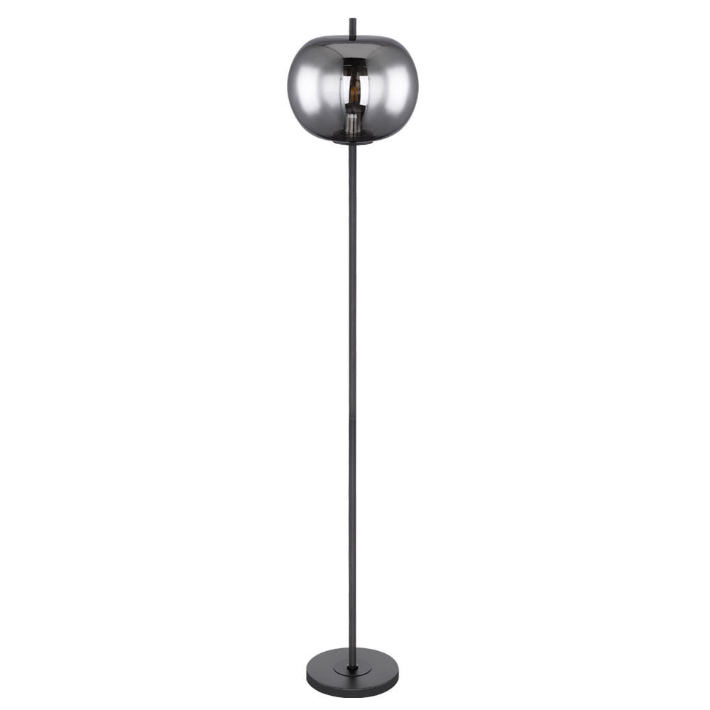 LED STEHLEUCHTE Metall Glas Grau - Grau, Glas (30/30/160cm)