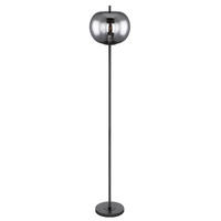 LED STEHLEUCHTE Metall Glas Grau - Grau, Glas (30/30/160cm)
