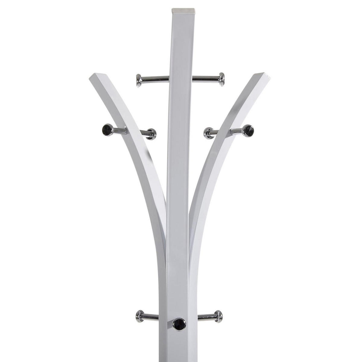 GARDEROBENSTÄNDER DENIS - Weiß, Metall (35/183/35cm) - IDIMEX