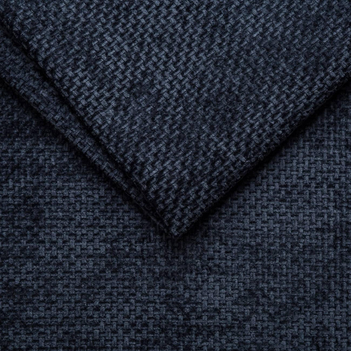 ECKSOFA mit verstellbaren Kopflehnen und Nosagfederung - Dunkelblau, Textil (285/339cm) - ed exciting design