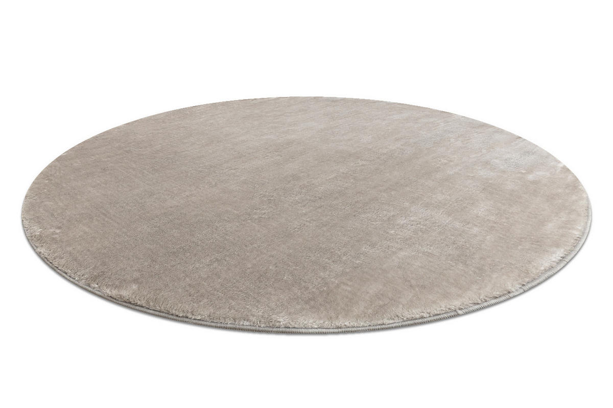 TEPPICH Visco 120 cm - Silberfarben, Textil (120/120cm) - rugsX