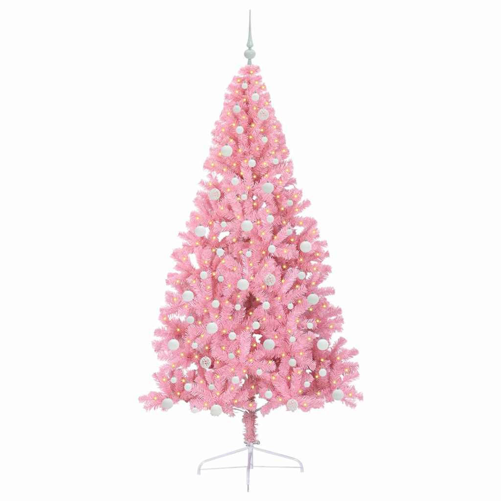 vidaXL Weihnachtsbaum Rosa 240 cm