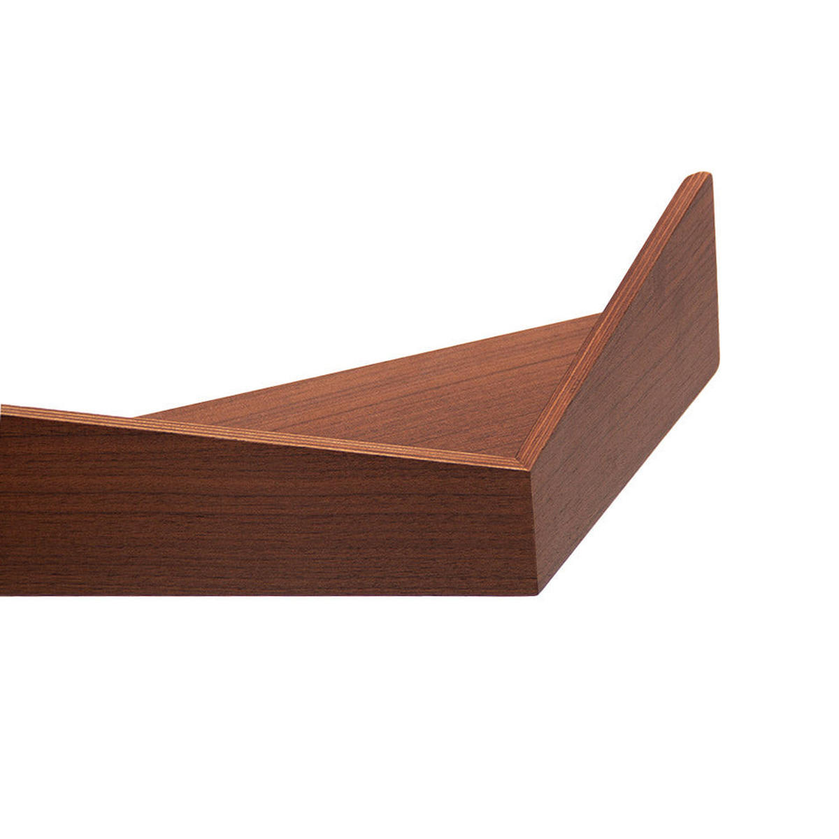 WANDREGAL Pelikan mit Haken groß - Walnussfarben, Holz (57/10/15cm) - Woodendot