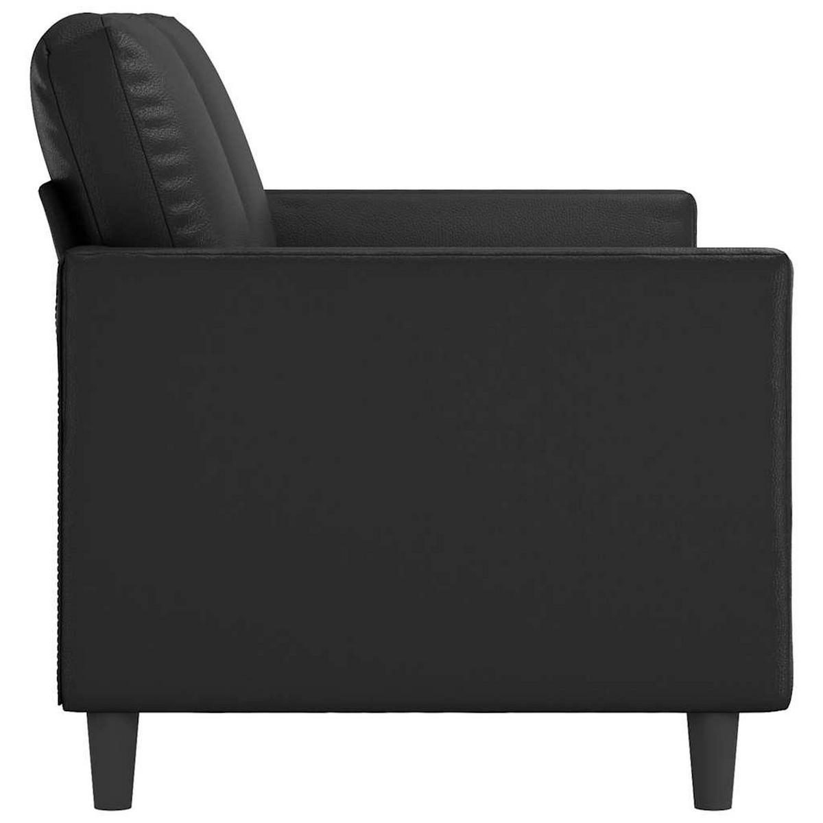 2-SITZER-SOFA Feuchtwangen - Schwarz, Leder (160/80/77cm) - Nettlife