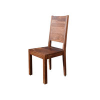 STUHL Massivholz 45 x 45 x 100 cm dunkelbraun DUKE #112 - Dunkelbraun, Holz (45/100/45cm) - Massivmoebel24