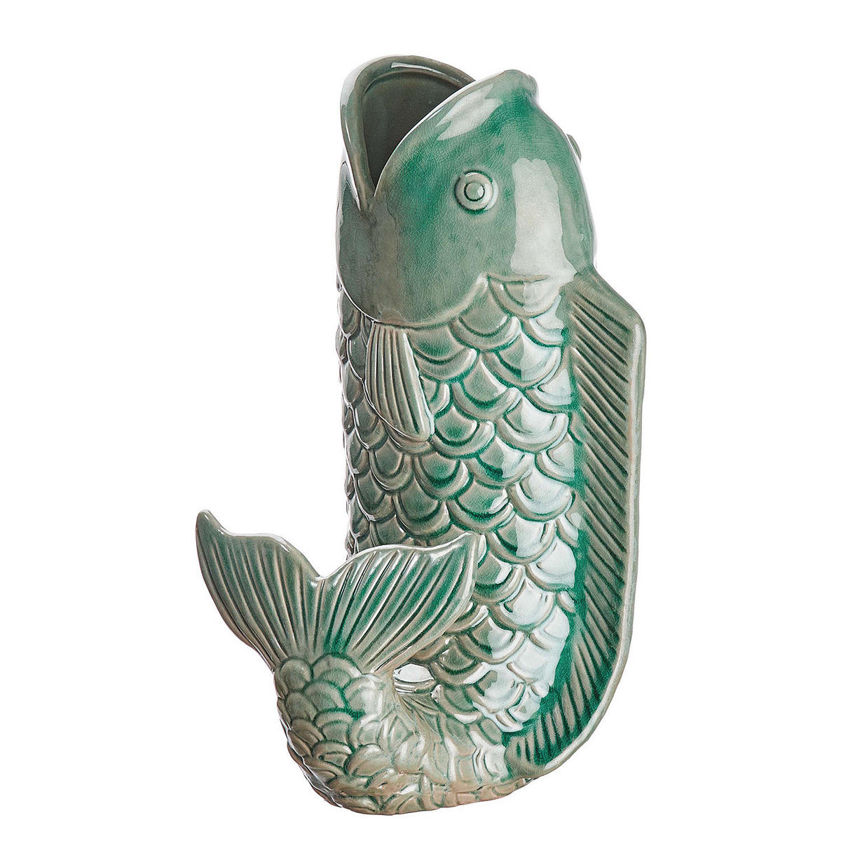 VASE Koi - Grün, Keramik (26cm) - Butlers