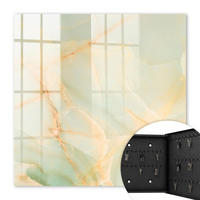 SCHLÜSSELBOX Schwarz 30x30 cm- Türöffnung nach rechts - Pastellmuster - Beige, Metall (30/30/5cm) - TULUP