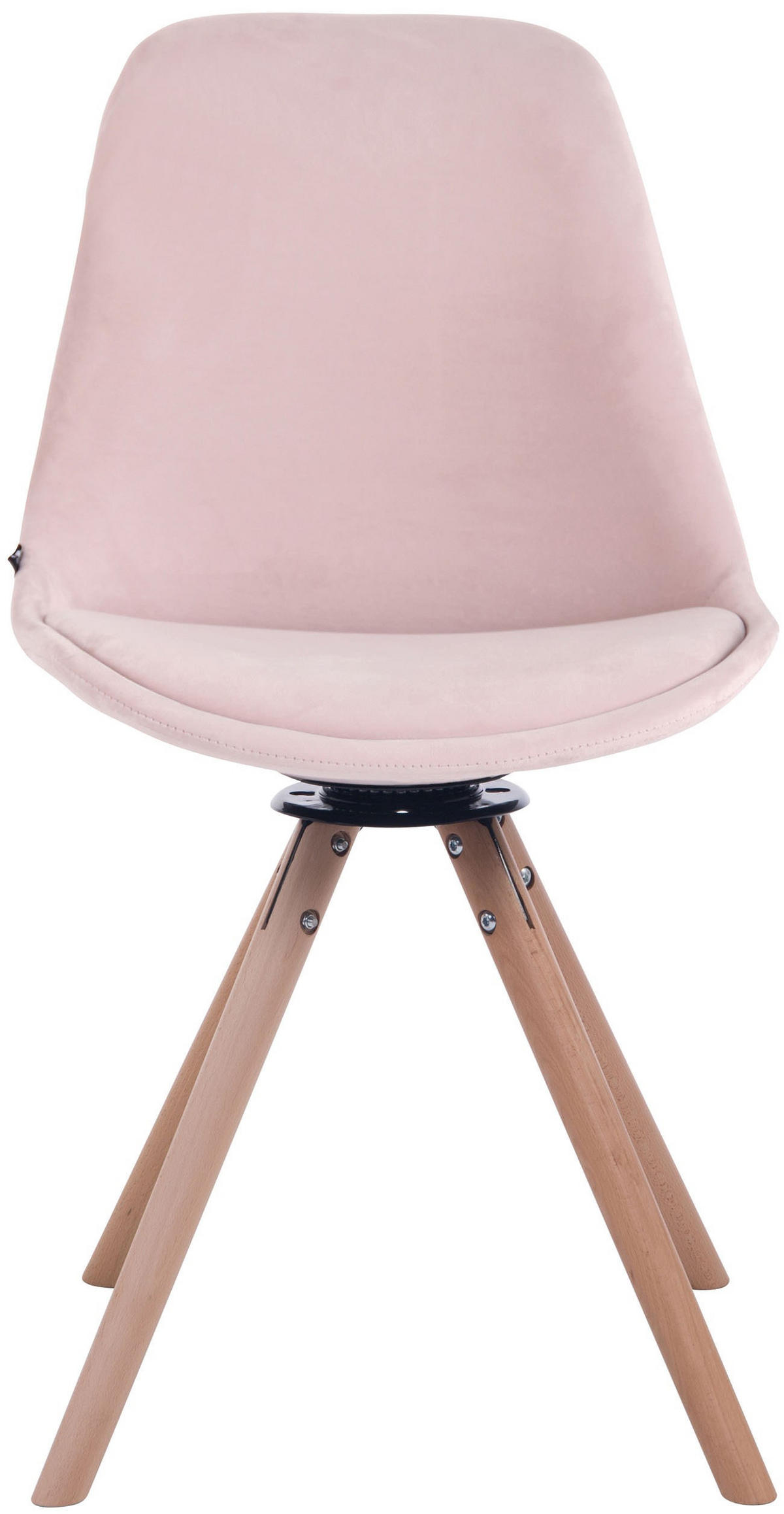 ESSZIMMERSTUHL Troyes Samt 84x48x56 cm pink - Pink, Textil (48/84/56cm) - furnicato