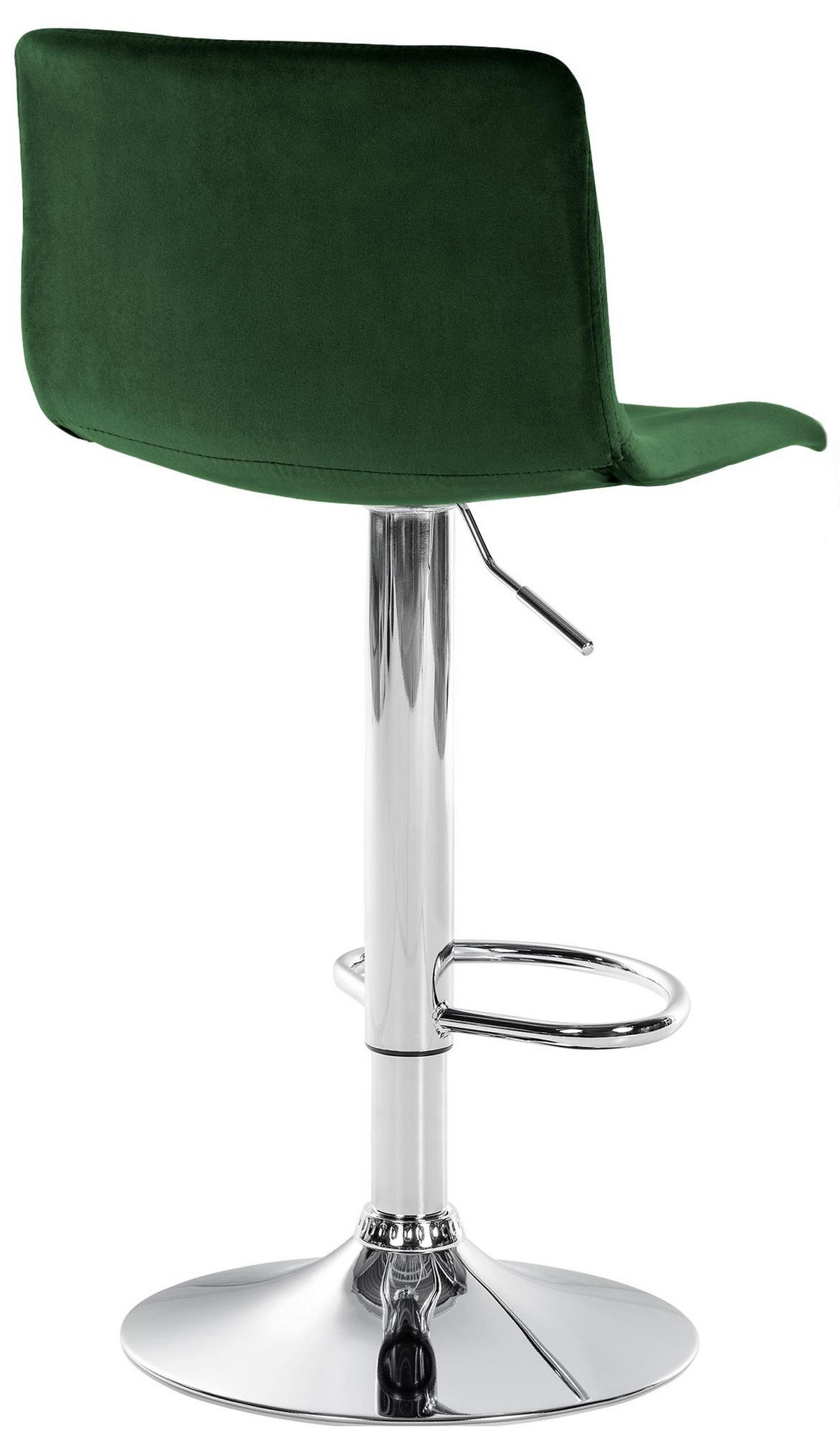 BARHOCKER Samt Grün - Grün, Textil (39/83/36cm) - CLP