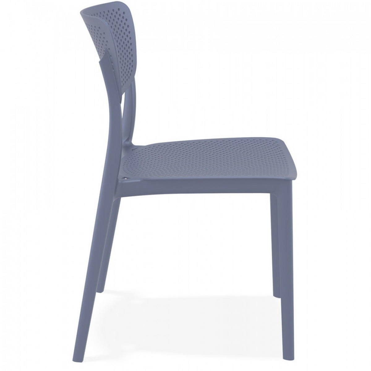 STUHL grau 45x82x53cm - Anthrazit/Grau, Kunststoff (45/82/53cm) - AlterEgo