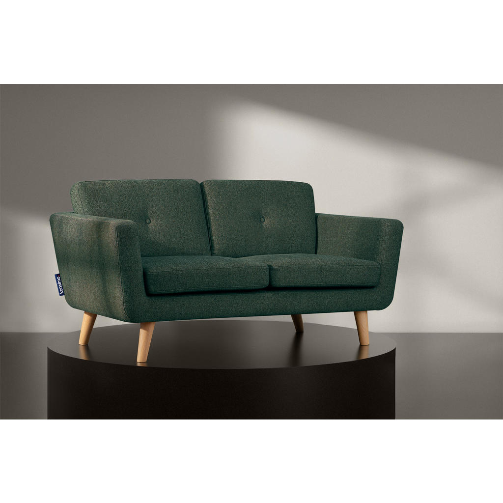 Thumbnail - Konsimo® 2-Sitzer-Sofa, Blau, Textil, 88x80x153 cm, Wohnzimmer, Sofas & Couches, Sofas
