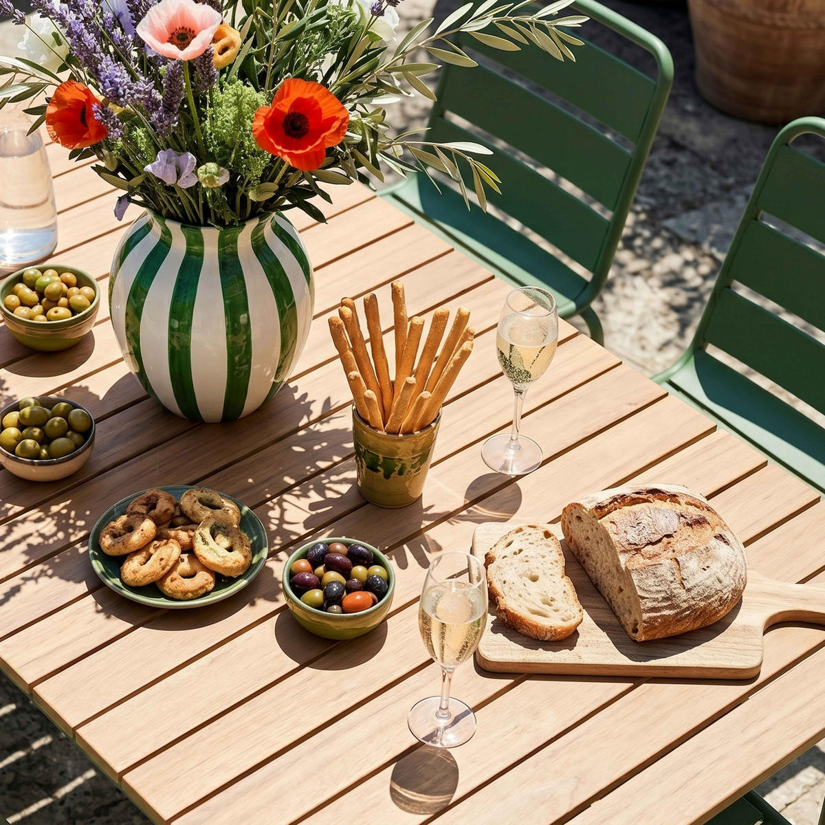 GARTENTISCH, Braun - Braun, Metall (160/90/77cm) - Oviala