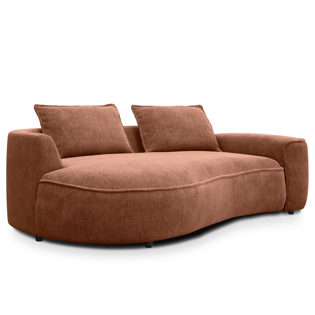 2,5-SITZER SOFA - Beige, Textil (217/82/156cm) - home24