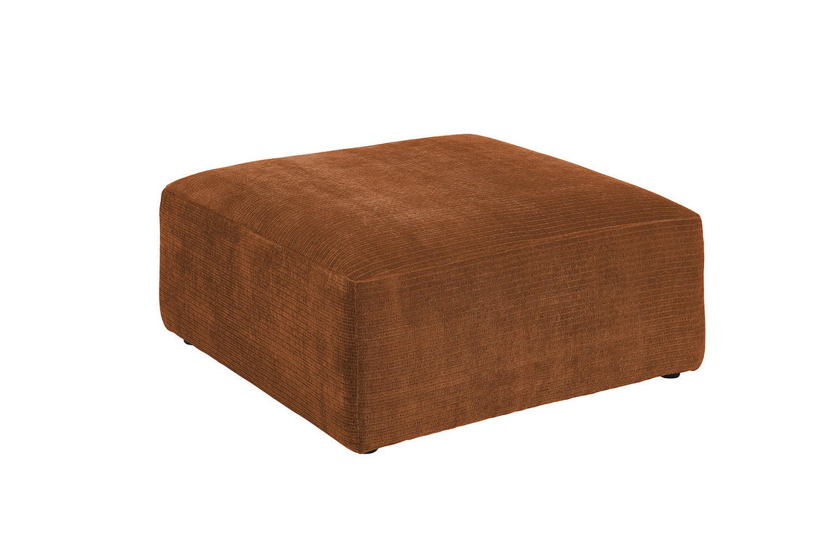 SOFA SITZELEMENT SEPHI Braun Cord - Rotbraun/Dunkelbraun, Kunststoff/Textil (82/39/82cm) - KAWOLA
