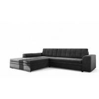 ECKSOFA Lusaka Mit Schlaffunktion - Anthrazit, Holzwerkstoff/Textil (292/198cm) - Fun Möbel