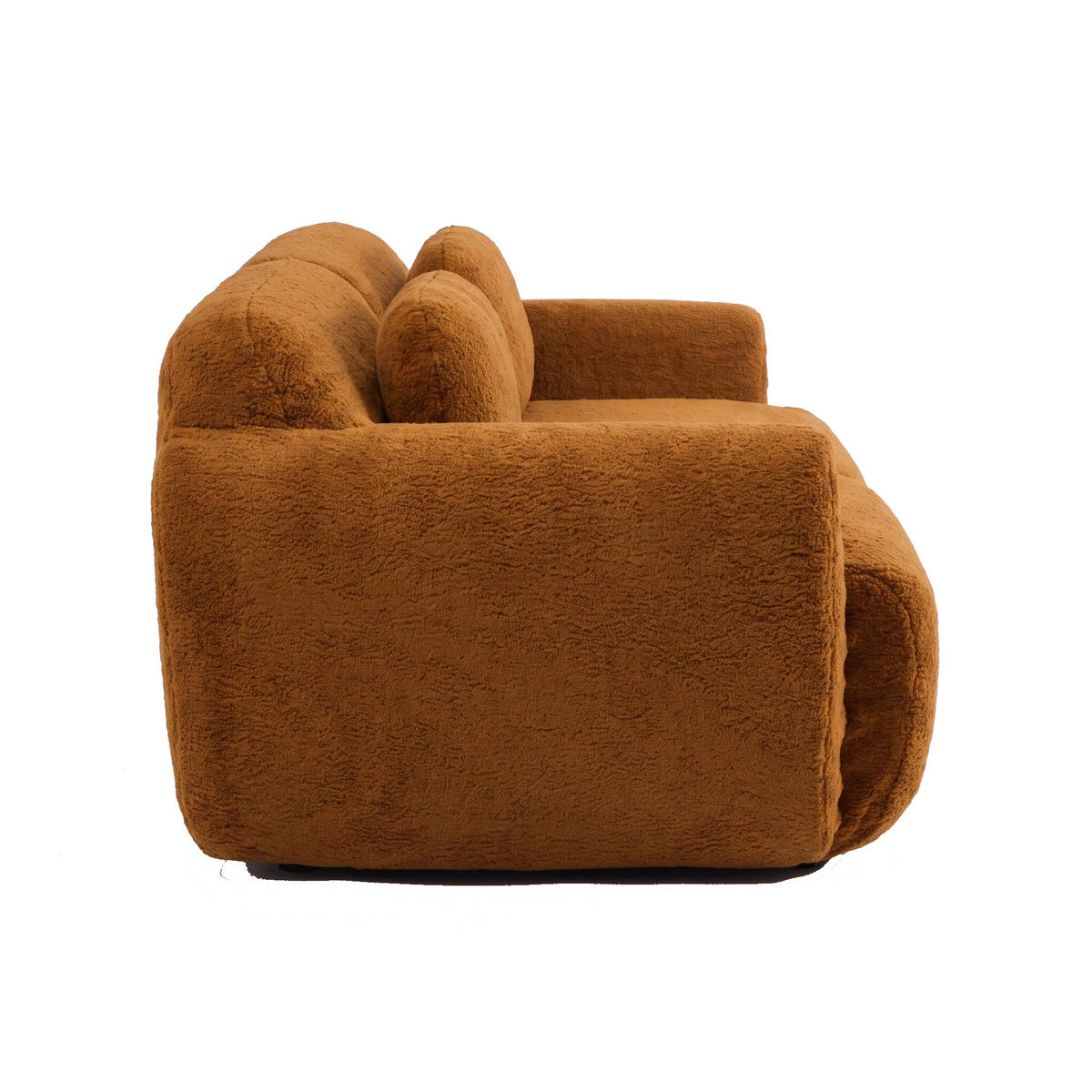POHOVKA Karamelová z žinylky, modulární, bez montáže - koňaková, textil (189/71/91cm) - Urban Meuble