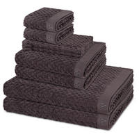 FROTTIERSET Harmony 8-teilig - Dunkelgrau, Textil (50/100cm) - Ross