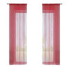 FADENGARDINE 2ER SET HxB 250x140 cm Rot - Rot, Textil (140/250cm) - Gardinenbox