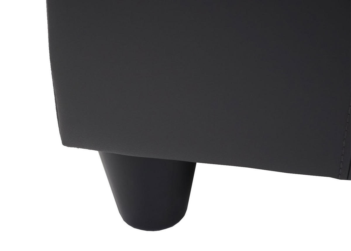 AUFBEWAHRUNGS-TRUHE Lars 45x114x45cm Kunstleder Grau matt - Grau, Kunststoff (114/45/45cm) - BERLINLODGE