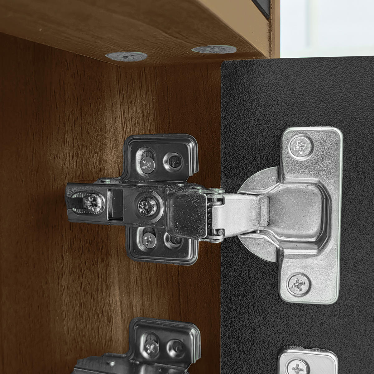 TV-LOWBOARD Schwarz-Natur 170/38/47 cm - Schwarz, Holzwerkstoff (170/47/38cm) - PANGIVO