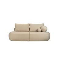 SCHLAFSOFA Mit Bettkasten Fabo, Stoff Quelle Beige - Beige, Holz/Textil (240/90/90cm) - Kaiser Möbel