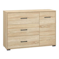SIDEBOARD Caro Sonoma Eiche hell 120 / 40 / 85cm - Braun/Sonoma Eiche, Holz/Holzwerkstoff (120/85/40cm) - Feldmann-Wohnen