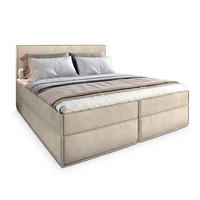 BOXBETT PELLIO 180x200 cm mit Matratze und Topper - Creme - Creme, Holz (180/200cm) - MASSENO