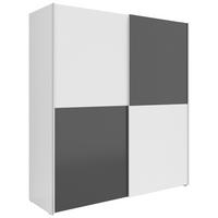 SCHWEBETÜRENSCHRANK Time Weiß/Graphitfarben - Graphitfarben, Holzwerkstoff (170/191/59cm) - Based