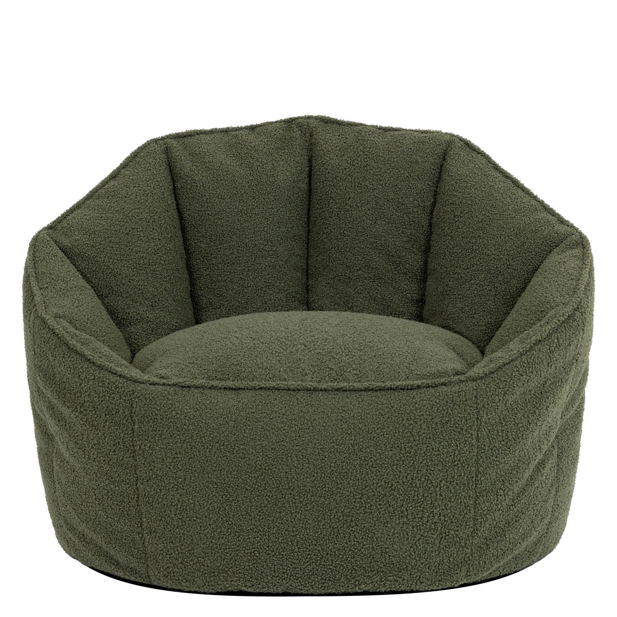 SITZSACK aus Boucle Sirena - Olivgrün, Textil (77/64/74cm) - icon