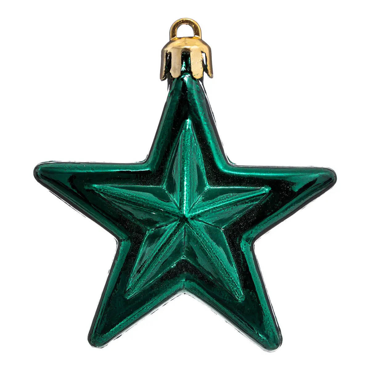 WEIHNACHTSBAUMSCHMUCK Sterne Kunststoff 6er-Set - Multicolor, Kunststoff (3/6.5/6.3cm) - Atmosphera Createur d´interieur